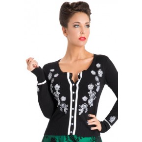 Cardigan - Black Cherry Blossom Cardigan - Black Cherry Blossom