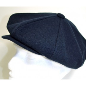 New York Hat Co - Navy Blue Wool Baker Boy Cap New York Hat Co - Navy Blue Wool Baker Boy Cap