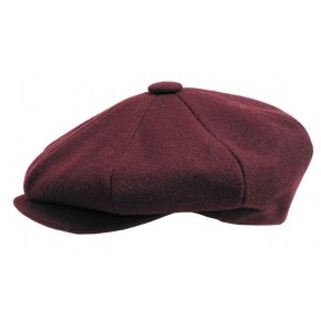 Broner - Wool Burgundy Baker Boy Cap Broner - Wool Burgundy Baker Boy Cap