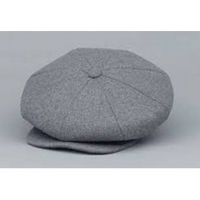 Broner - Light Grey Wool Baker Boy Cap Broner - Light Grey Wool Baker Boy Cap