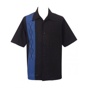 Steady - Black/Blue Kristof Shirt Steady - Black/Blue Kristof Shirt