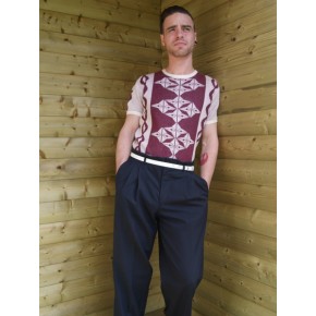Navy Blue High Waisted Trousers Navy Blue High Waisted Trousers