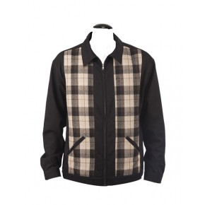Steady Clothing - Plaid Panel Jacket Steady Clothing - Plaid Panel Jacket