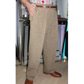 Fawn Fleck High Waisted Trousers Fawn Fleck High Waisted Trousers