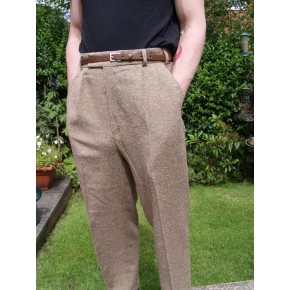 Triple Pleat Fawn Fleck Trousers Triple Pleat Fawn Fleck Trousers
