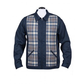 Steady - Navy Blue/Flannel Plaid Jacket Steady - Navy Blue/Flannel Plaid Jacket