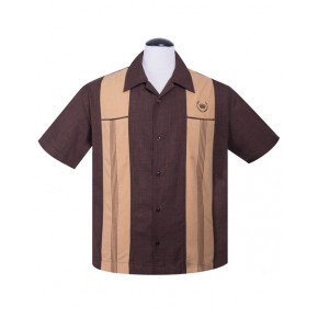 Steady - Brown Snake Stitch shirt Steady - Brown Snake Stitch shirt