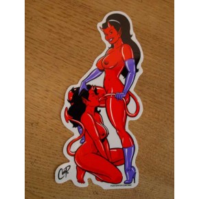 Coop - Rude Devil Girls Sticker