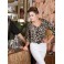 Classic Tarantula -  Leopard Portrait Collar Top