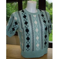 Girls Mint Cable Knit Sweater 
