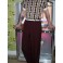 Triple Pleat Burgundy Trousers
