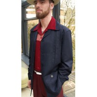 Dark Blue Gab Hollywood Jacket