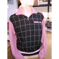 Pink/Black Check Gaucho Shirt