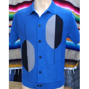 'The Boogaloo' Royal Blue Knitted Shirt