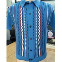 The Watusi - Sky Blue Knitted Shirt