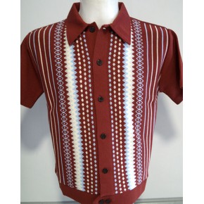 The Watusi - Deep Red Knitted Shirt