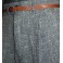 Grey Fleck High Waisted Trousers