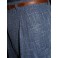 Powder Blue Fleck - High Waisted Trousers