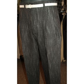 Black Slate - High Waisted Trousers