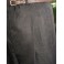 Dark Brown Slub - High waisted Trousers