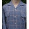 Denim Blue Plaid Gab Style Shirt