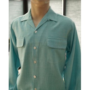 Turquoise Fleck Gab Style Shirt