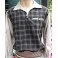 Grey/Black Check Gaucho Shirt