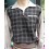 Grey/Black Check Gaucho Shirt