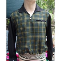 Black/Green Plaid Gaucho Shirt