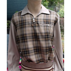 Beige/Brown Check Gaucho