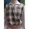 Beige/Brown Check Gaucho
