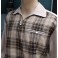 Beige/Brown Check Gaucho