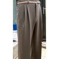 Dove Grey - High Waisted Trousers
