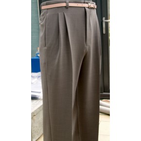 Dove Grey - High Waisted Trousers