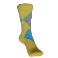 Yellow - Argyle Socks