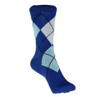 Royal Blue - Argyle Socks