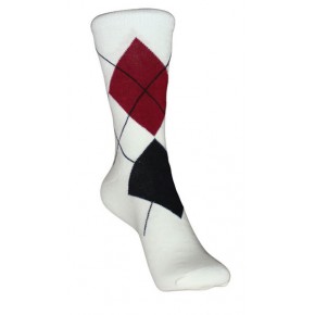 White - Argyle Socks