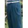 Bottle Green - High Waisted Trousers